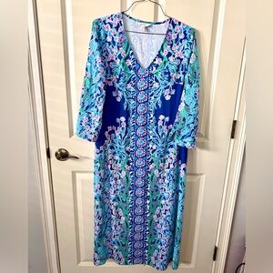 Lilly Pulitzer Noland Maxi Dress, very generous fit.  Like new.  Hemmed to 51 in